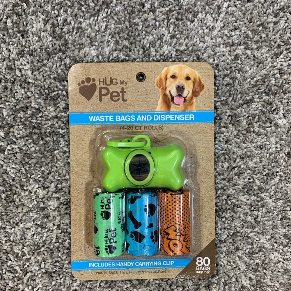 Waste Bags have a fun, all-over graffiti-like